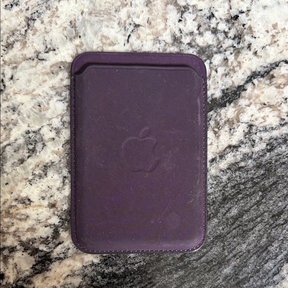 Apple Accessories - Apple Purple Leather Card Sleeve